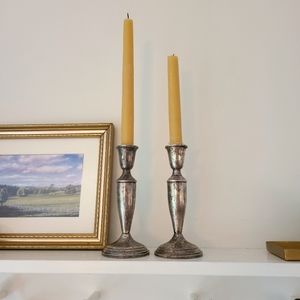Vintage Sterling Silver Candlesticks